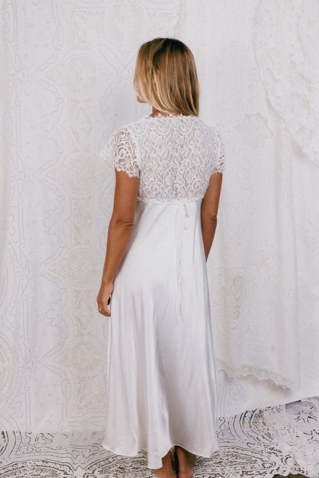 Christian Dior Silk Lace Cap Sleeve Dress Selected by Madly Vintage #2