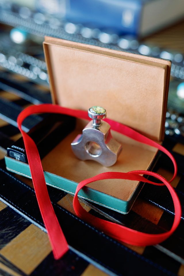 1970s Taxco Sterling Cut-Out Perfume Bottle by Lauren Owen of Texas #1