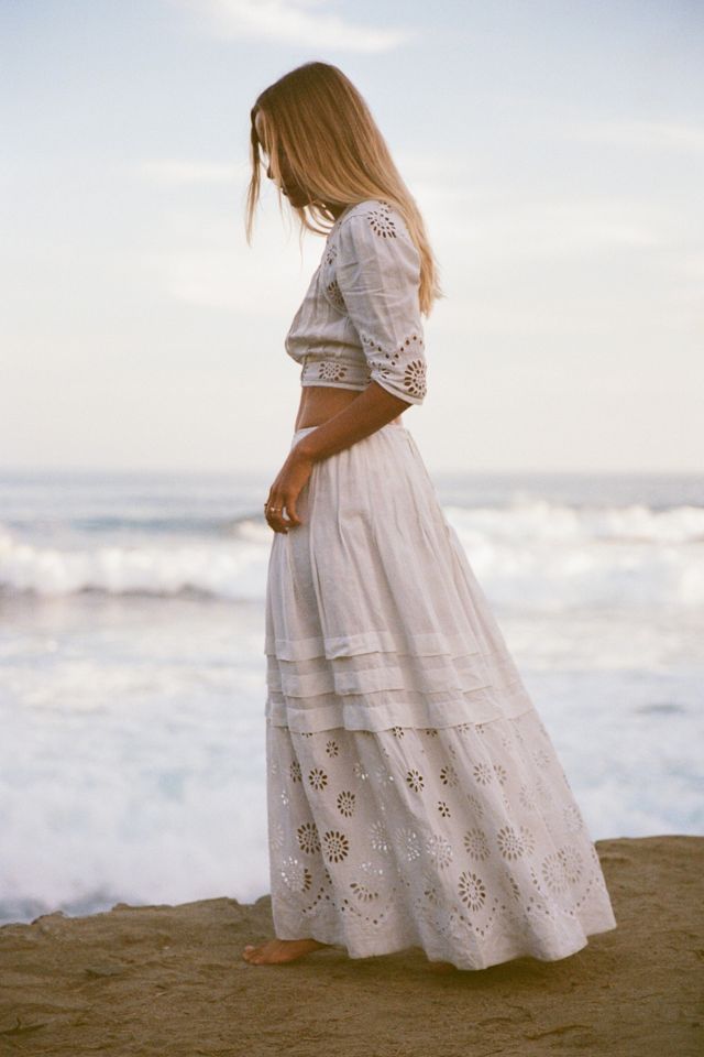 Reworked Edwardian Cotton Eyelet Skirt Set Selected by Madly Vintage #3