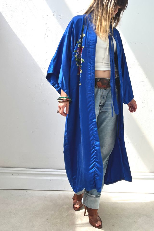 Vintage Silk Flowers Kimono Selected by Anna Corinna #1