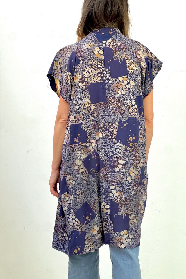 Vintage Deconstructed Wild Flowers Silk Kimono Selected by Anna Corinna #2