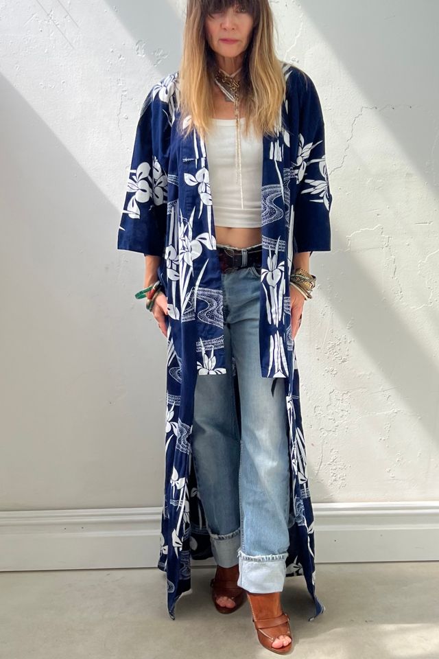 Vintage Iris Cotton Kimono Selected by Anna Corinna #1