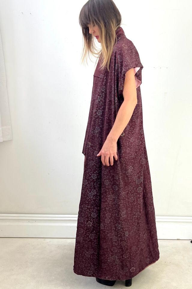 Vintage Deconstructed Flowers Silk Kimono Selected by Anna Corinna #1