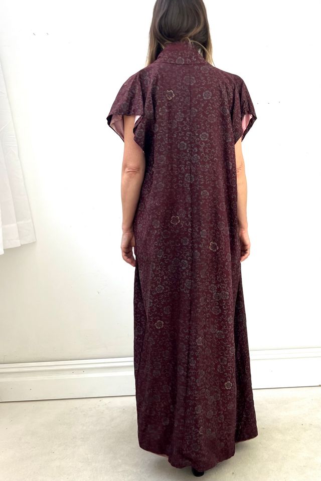 Vintage Deconstructed Flowers Silk Kimono Selected by Anna Corinna #2