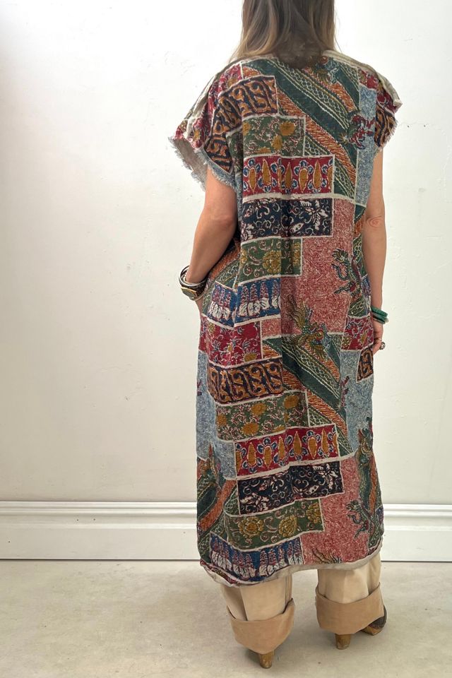 Anna Corinna Reworked Vintage Linen Printed Duster #2
