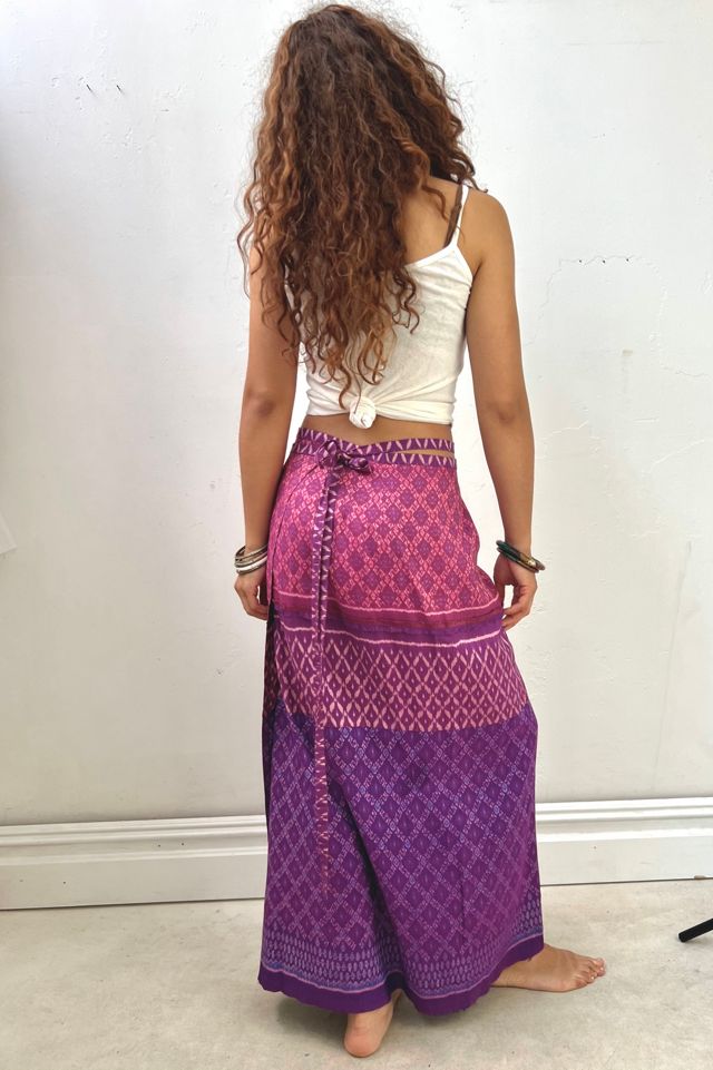 Vintage Silk Wrap Skirt Maxi Selected by Anna Corinna #1