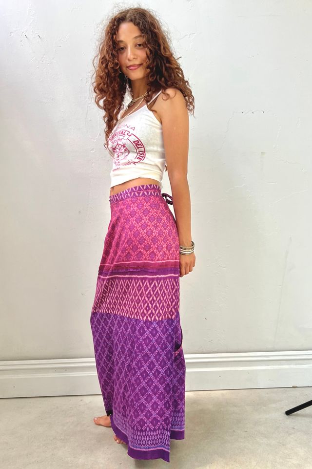 Vintage Silk Wrap Skirt Maxi Selected by Anna Corinna #2