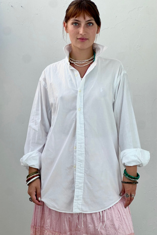 Vintage Ralph Lauren Cotton Button Down Selected by Anna Corinna