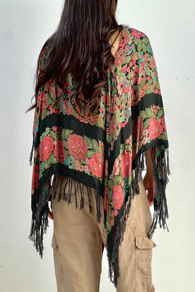 Anna Corinna Reworked Vintage Midnight Poncho Top #1
