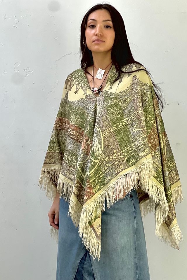 Anna Corinna Reworked Vintage Brocade Poncho Top #2