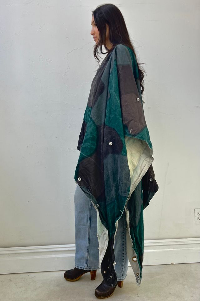 Anna Corinna Reworked Vintage Camo Poncho Top #1
