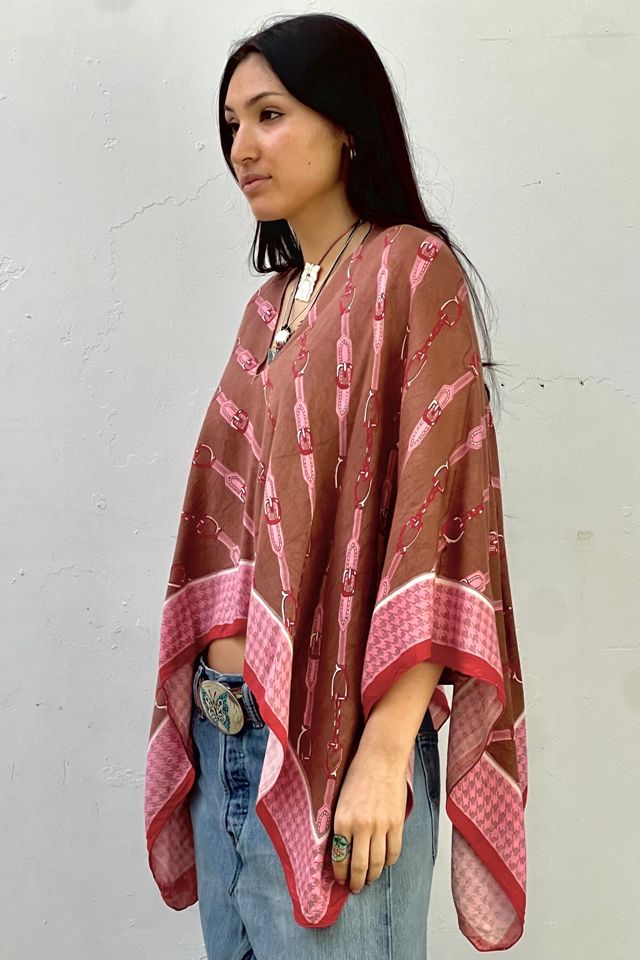 Anna Corinna Reworked Vintage Equestrian Poncho Top #1