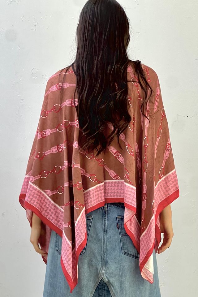Anna Corinna Reworked Vintage Equestrian Poncho Top #2