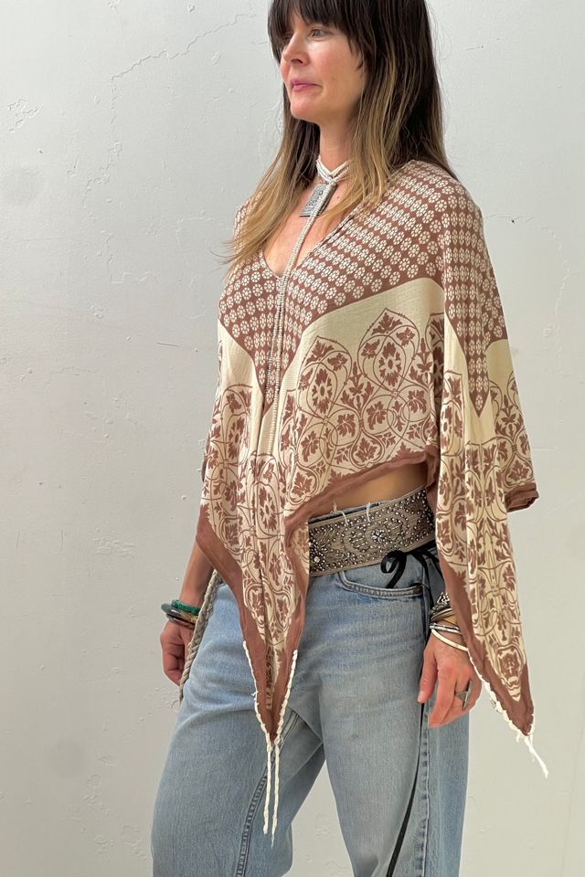 Anna Corinna Reworked Vintage Poncho Top #1