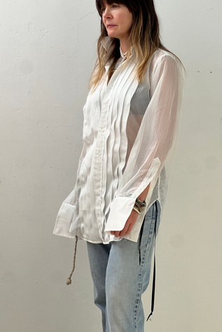 Vintage Sheer Tux Top Selected by Anna Corinna