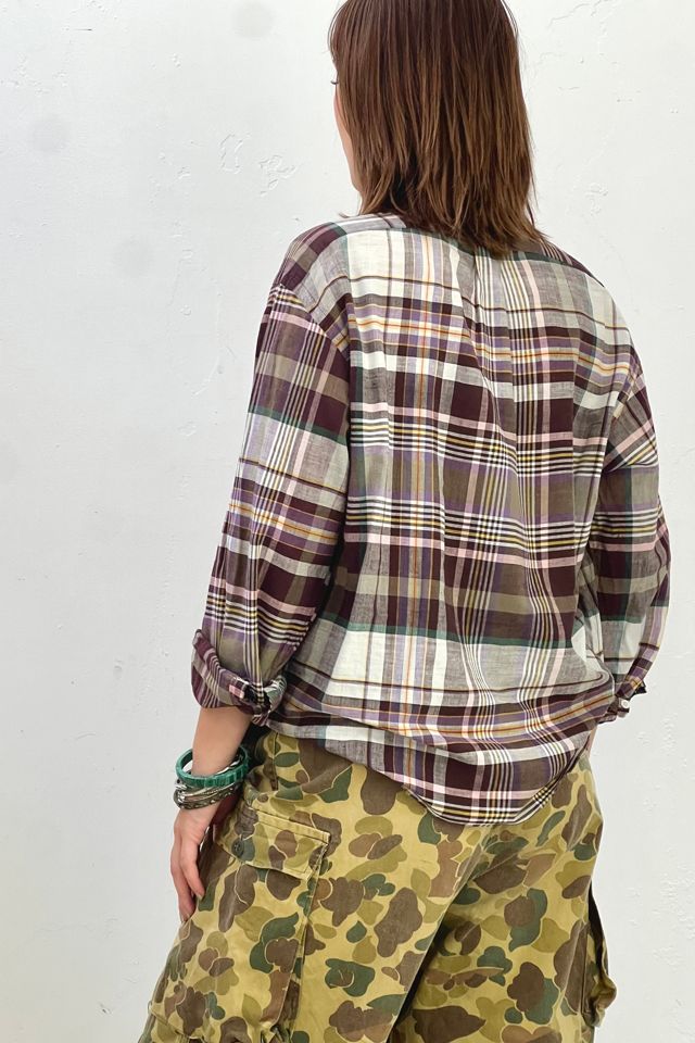 Vintage Ralph Lauren Plaid Cropped Button Down Selected by Anna Corinna #1