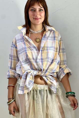 Vintage Brook Brothers Plaid Button Down Selected by Anna Corinna