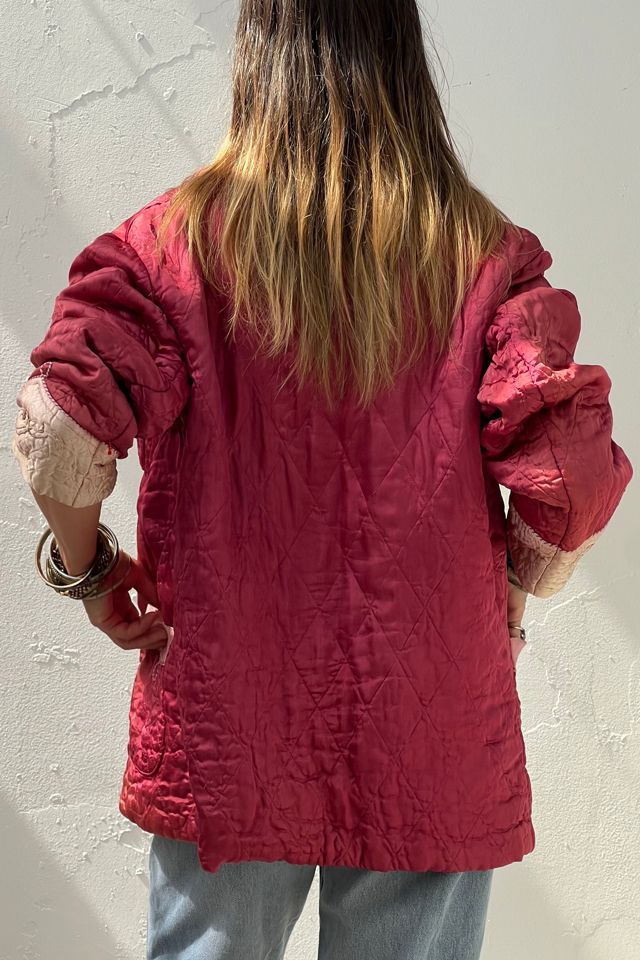 Vintage Quilted Silky Embroidered Dragon Jacket Selected by Anna Corinna #1