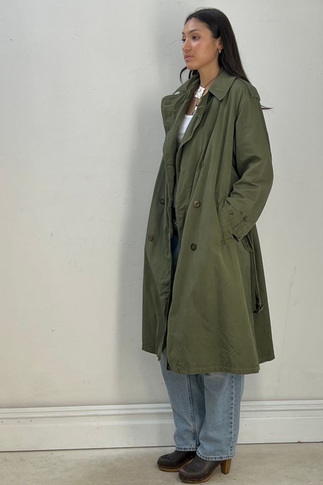 Vintage Military Cotton Trench Selected by Anna Corinna #1