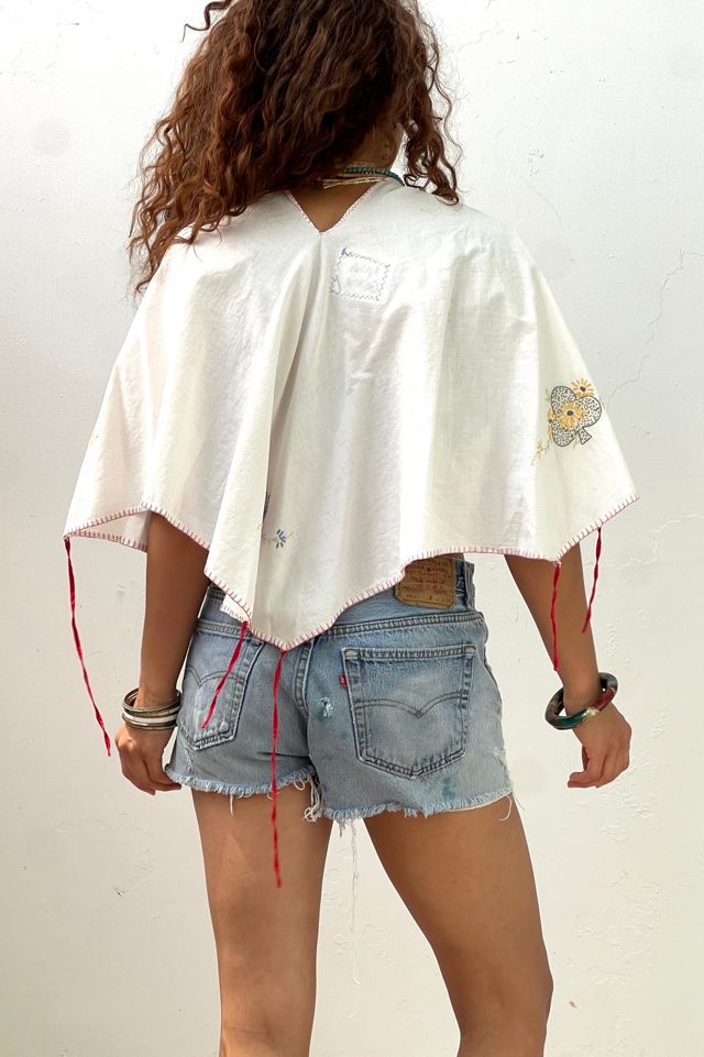 Anna Corinna Reworked Vintage Cards Poncho Top #2