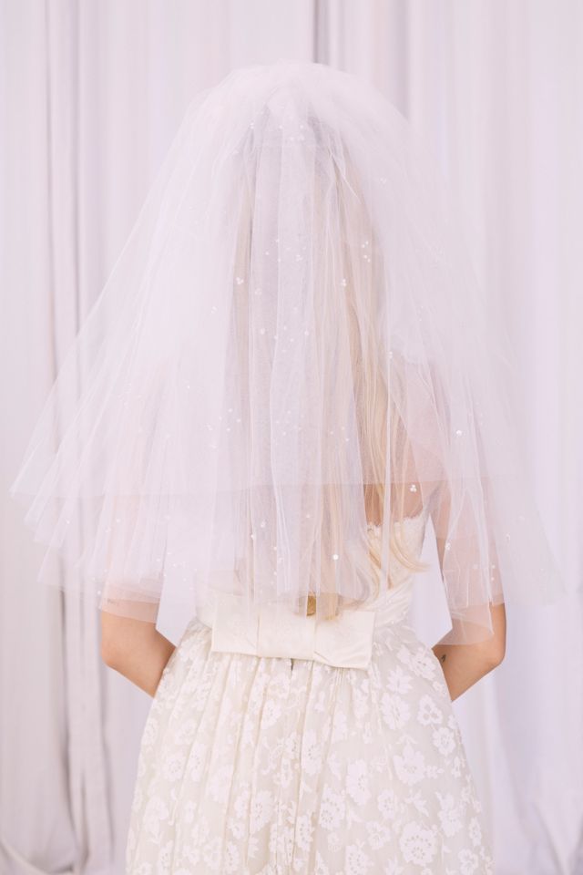 Vintage 1980s Tulle Wedding Veil Selected by Kikos Kloset #3