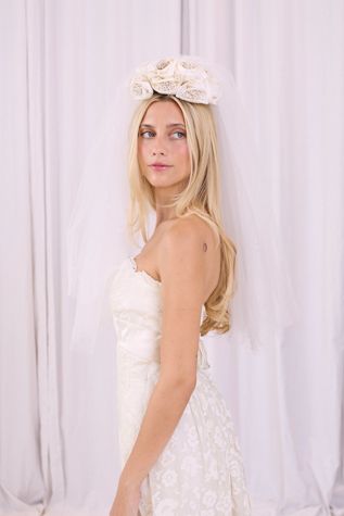 Vintage 1980s Tulle Wedding Veil Selected by Kikos Kloset