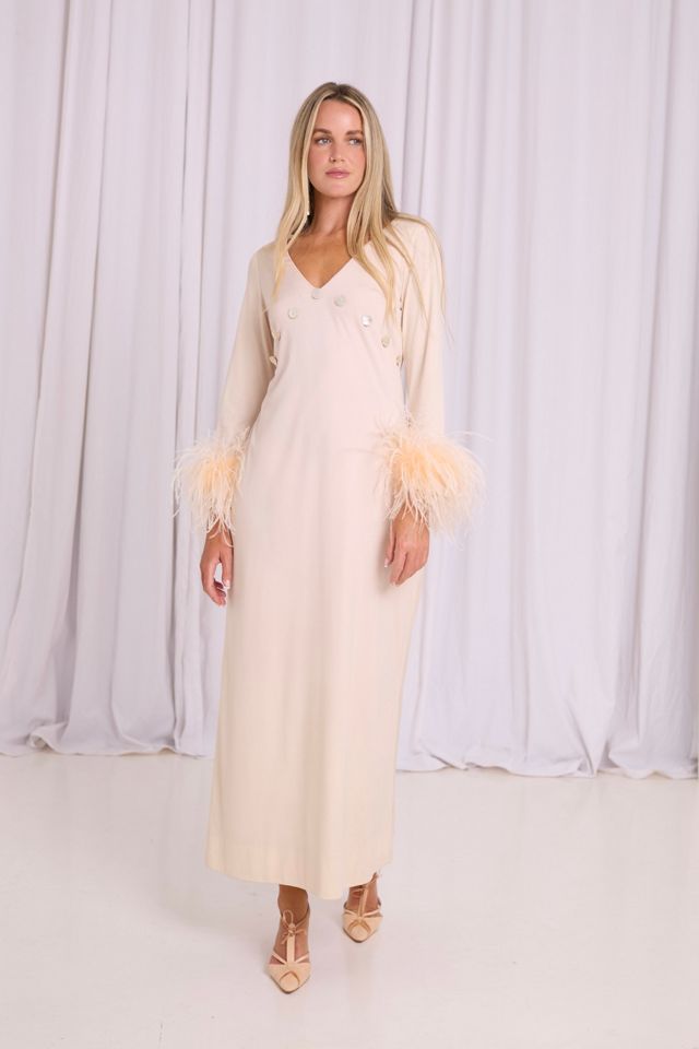 Vintage 1970s Ostrich Feather Gown Selected by Kikos Kloset #2