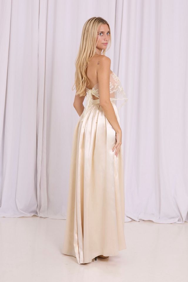 Vintage 1940s Satin Maxi Skirt Selected by Kikos Kloset #1