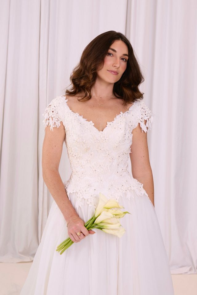 Vintage 1990s Chiffon Wedding Dress Selected by Kikos Kloset #1
