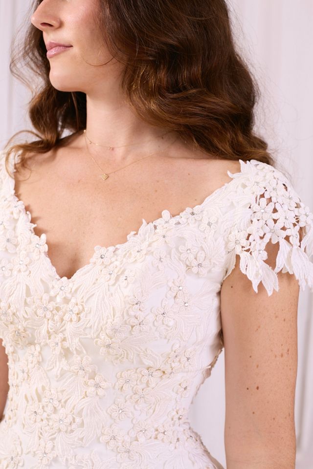 Vintage 1990s Chiffon Wedding Dress Selected by Kikos Kloset #2