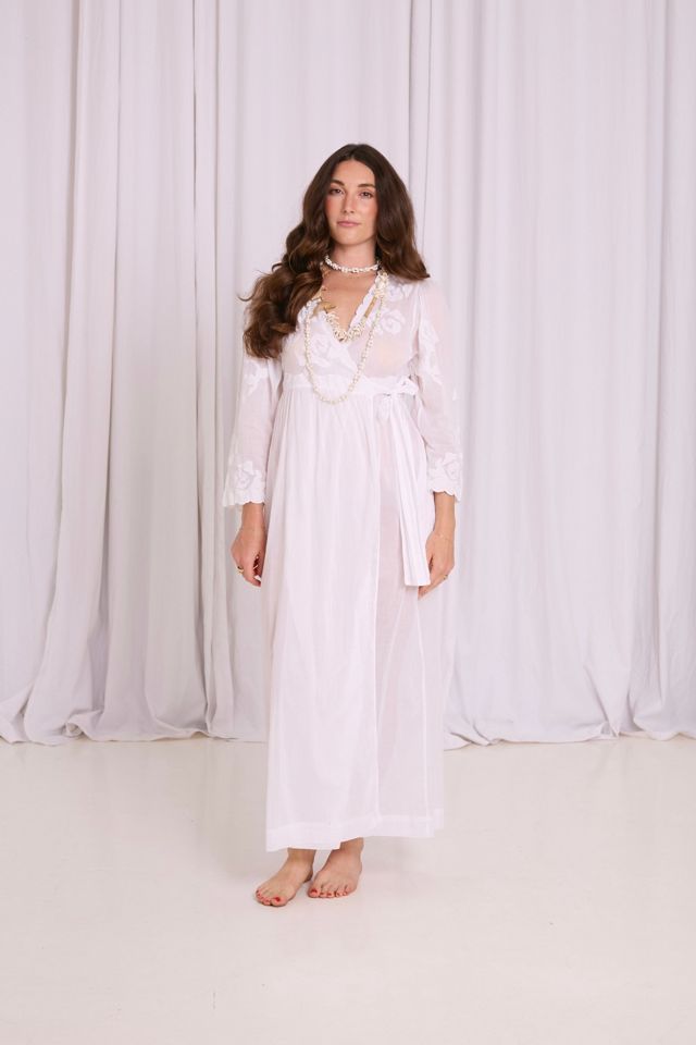 Vintage 1970s Cotton Wrap Dress Selected by Kikos Kloset #2
