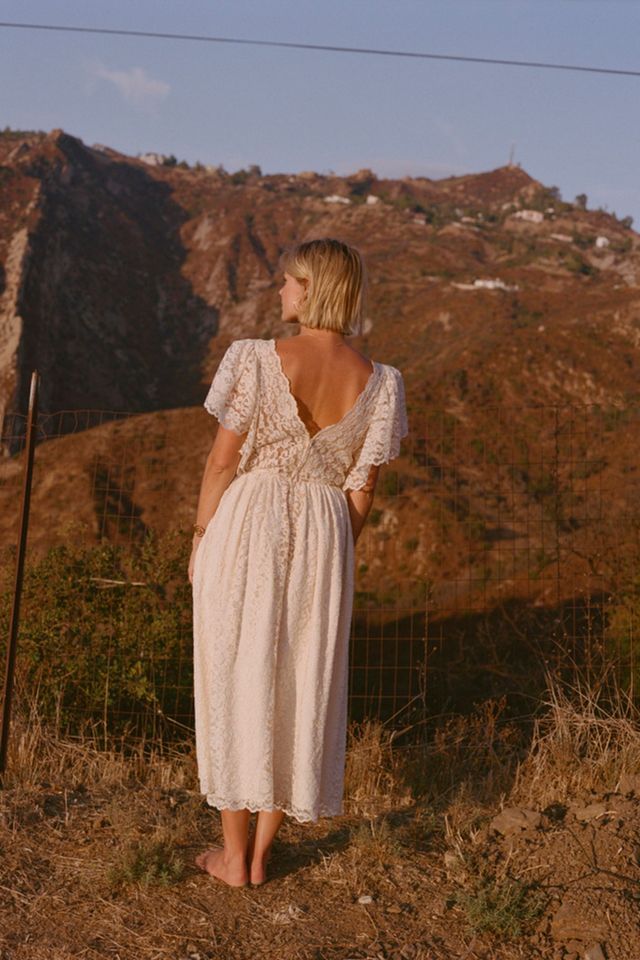 Vintage 1970s Lace Wedding Dress Selected by Kikos Kloset #3