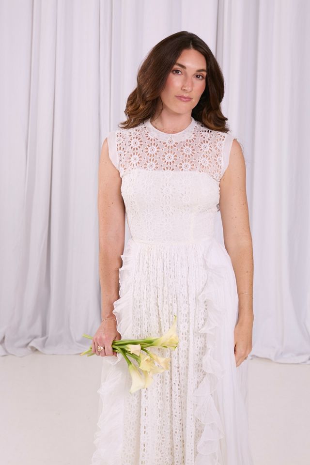 Vintage 1960s Floral Eyelet Dress Selected by Kikos Kloset #1