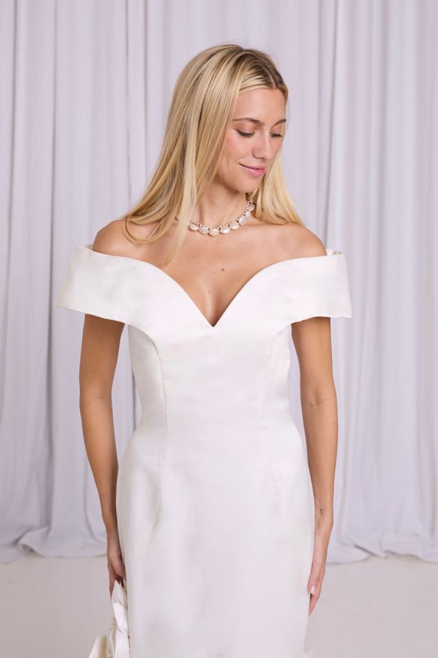 Vintage Scaasi 1990s Silk Satin Wedding Gown Selected by Kikos Kloset #2