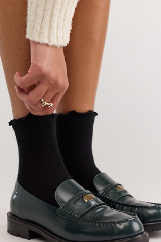 Le Bon Shoppe Ruffled Hugger Crew Socks