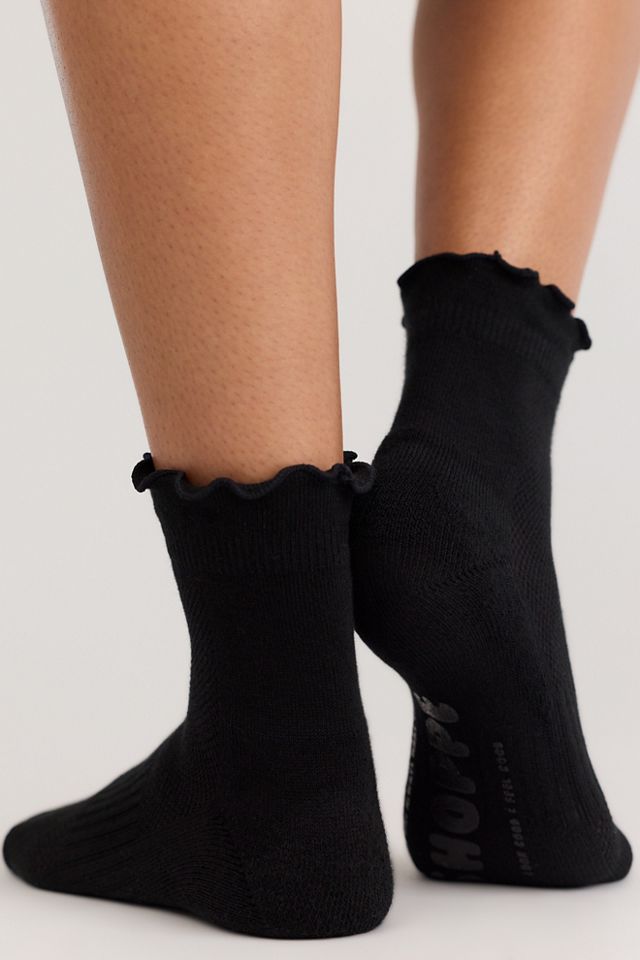 Le Bon Shoppe Ruffled Hugger Crew Socks #1
