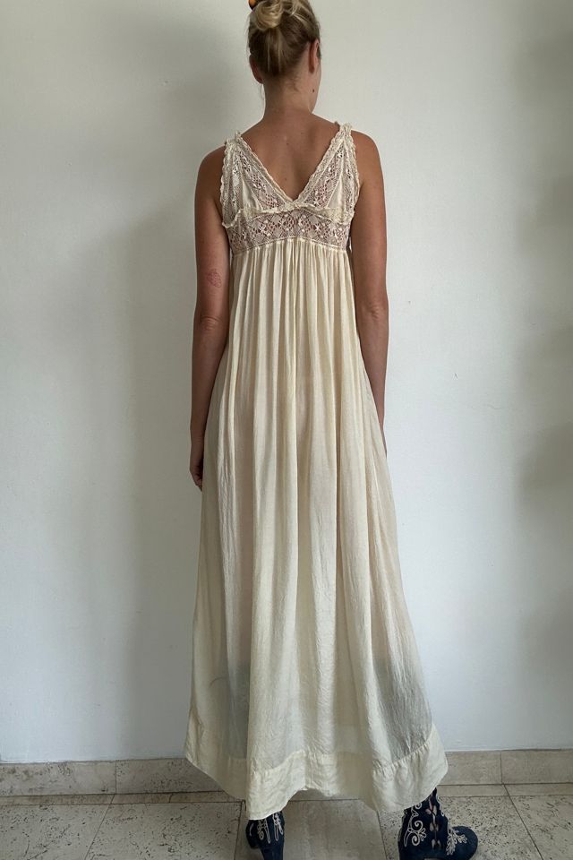 Antique Edwardian Off White Silk Dress Selected by Eveliina Vintage #2
