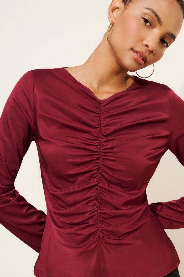 Third Form Allure Gathered Long Sleeve Top #2