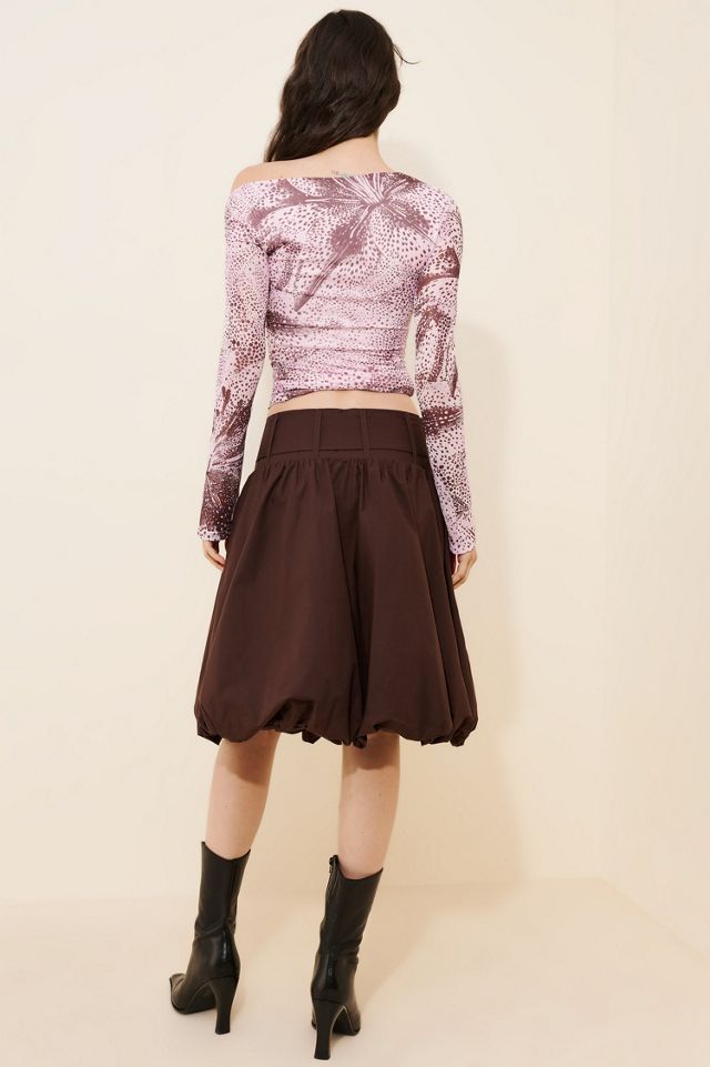 Saemdi Belted Bubble Skirt #1