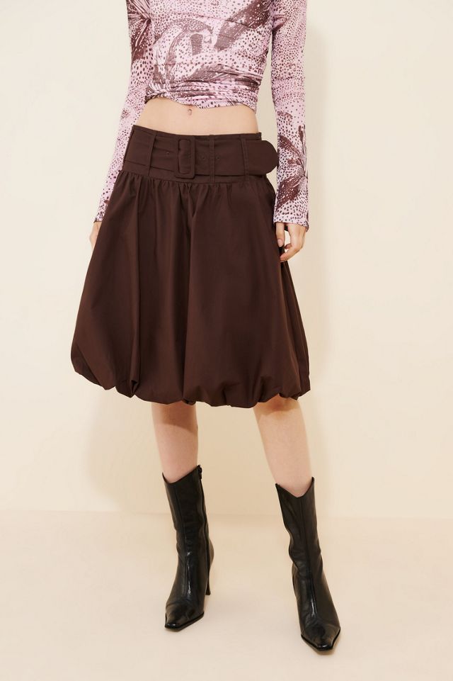 Saemdi Belted Bubble Skirt #3