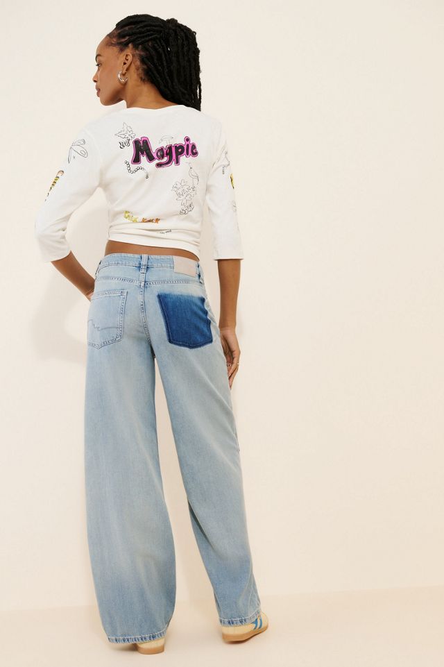 Nia Patchwork Boyfriend Jeans #1