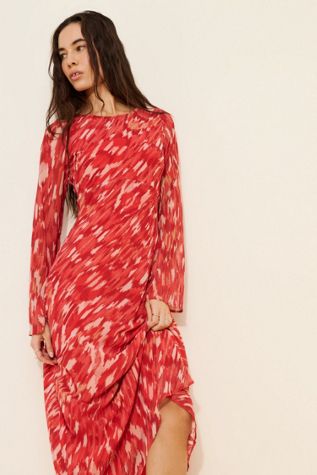 Ownley Valentina Long Sleeve Maxi Dress