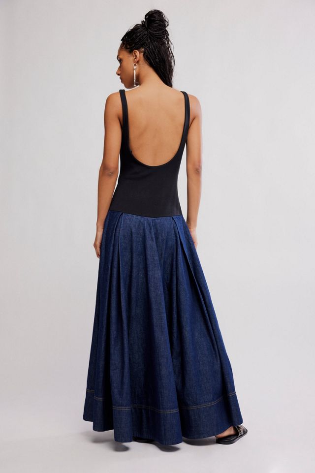 Elio Denim Maxi Dress #1