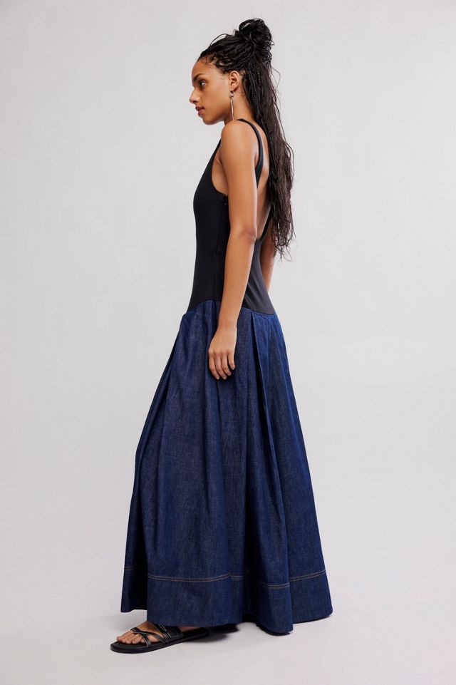 Elio Denim Maxi Dress #2