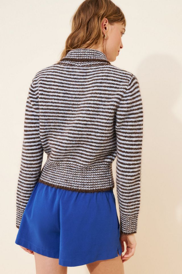 Find Me Now Long Sleeve Collared Stripe Cardigan #1