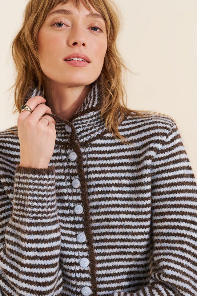 Find Me Now Long Sleeve Collared Stripe Cardigan #2