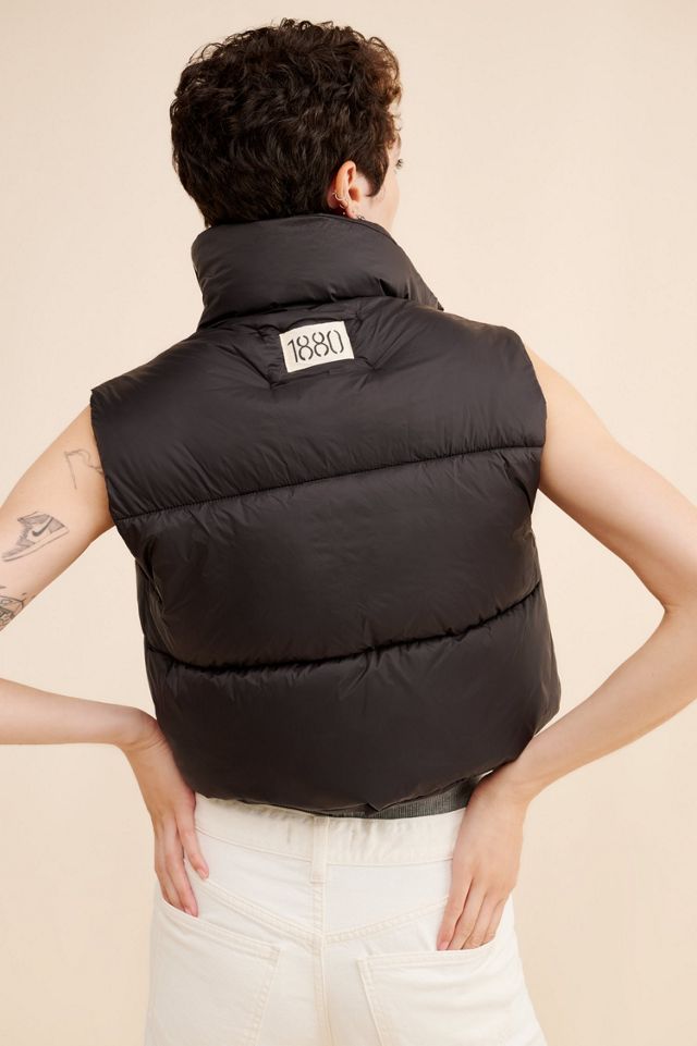 Riley Vintage Patch Puffer Vest #1