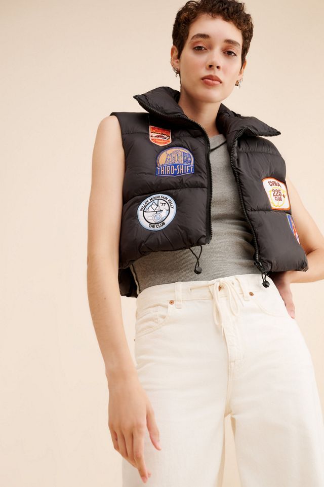 Riley Vintage Patch Puffer Vest #2