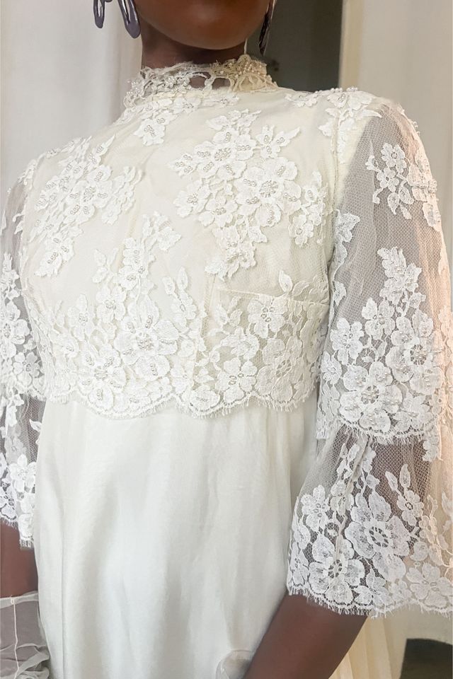 1940s  A-Line Lace Top Wedding Dress Selected By orange juice only. #1