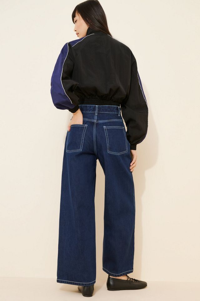 Kowtow High Rise Ankle Sailor Jeans #1
